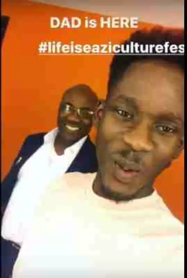 Mr Eazi Shows Off His Dad For The First Time (Photo, Video)